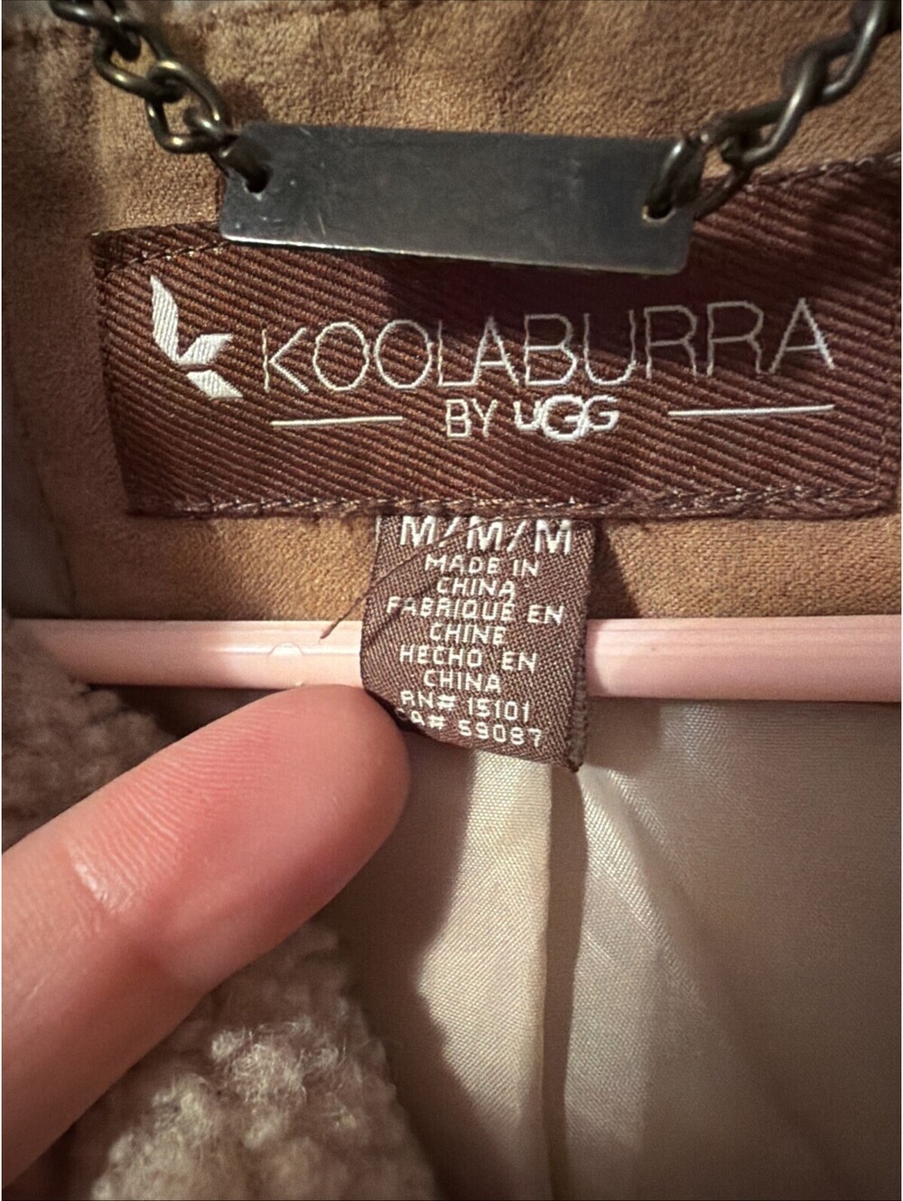 Kookaburra By Ugg Tan Sherpa Jacket Women Sz M Cozy Pockets Teddy Bear Shacket - Picture 4 of 8